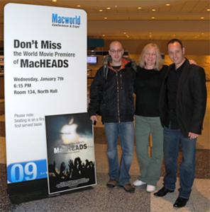 Deb, Kobi and Ron at MacHEADS premiere