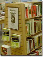 Deb's books displayed at Borders Books