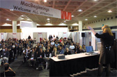 Deborah Shadovitz speaking at Macworld Expo 2002